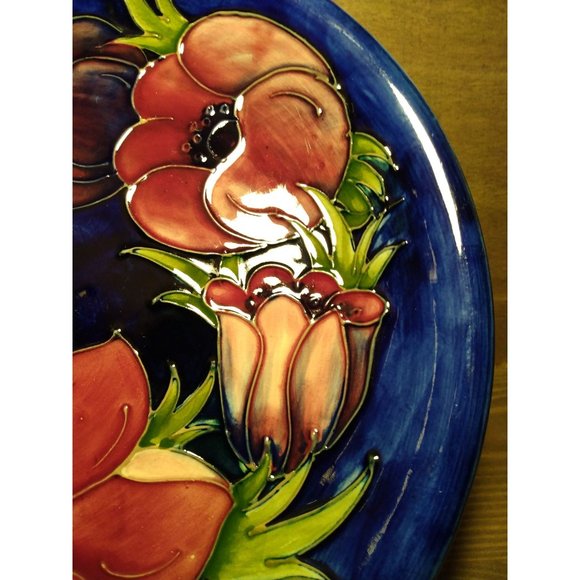 Walter Moorcroft Anemone Pattern Plate - Picture 6 of 16